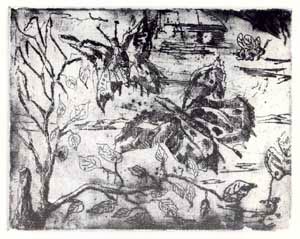L’estate — 1991 — acquaforte su lastra di zinco, mm 160 × 130