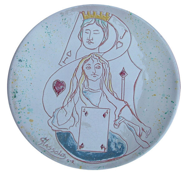 L’attesa — 2012 — piatto in maiolica, diametro cm 48
