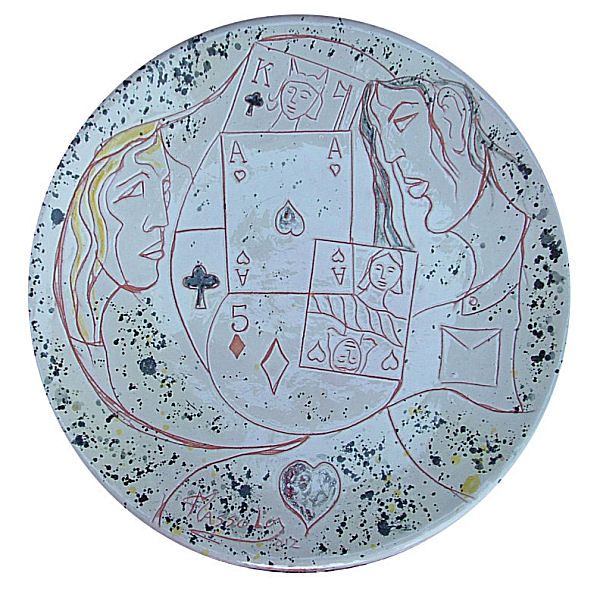 Impostazione del gioco — 2012 — piatto in maiolica, diametro cm 48