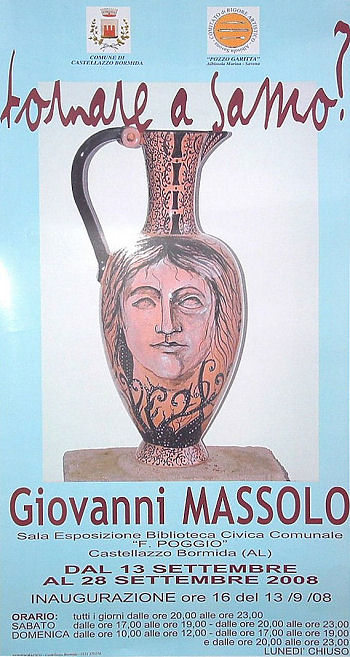 Locandina della mostra — Biblioteca Civica «F. Poggio», Castellazzo Bormida, 13 – 28 settembre 2008