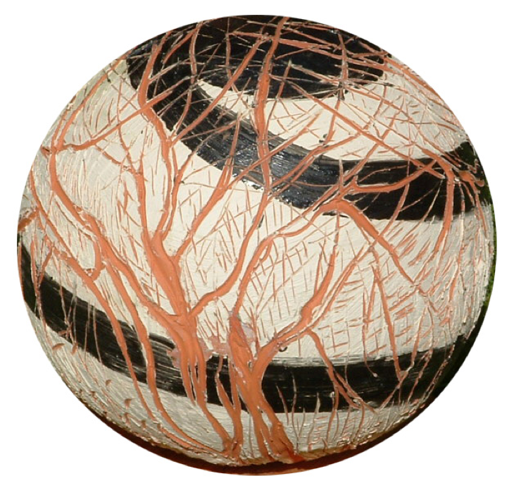 Sfera in ceramica — 2014 — «La realtà e il suo doppio. Luci e ombre», Castello di Piovera (AL)